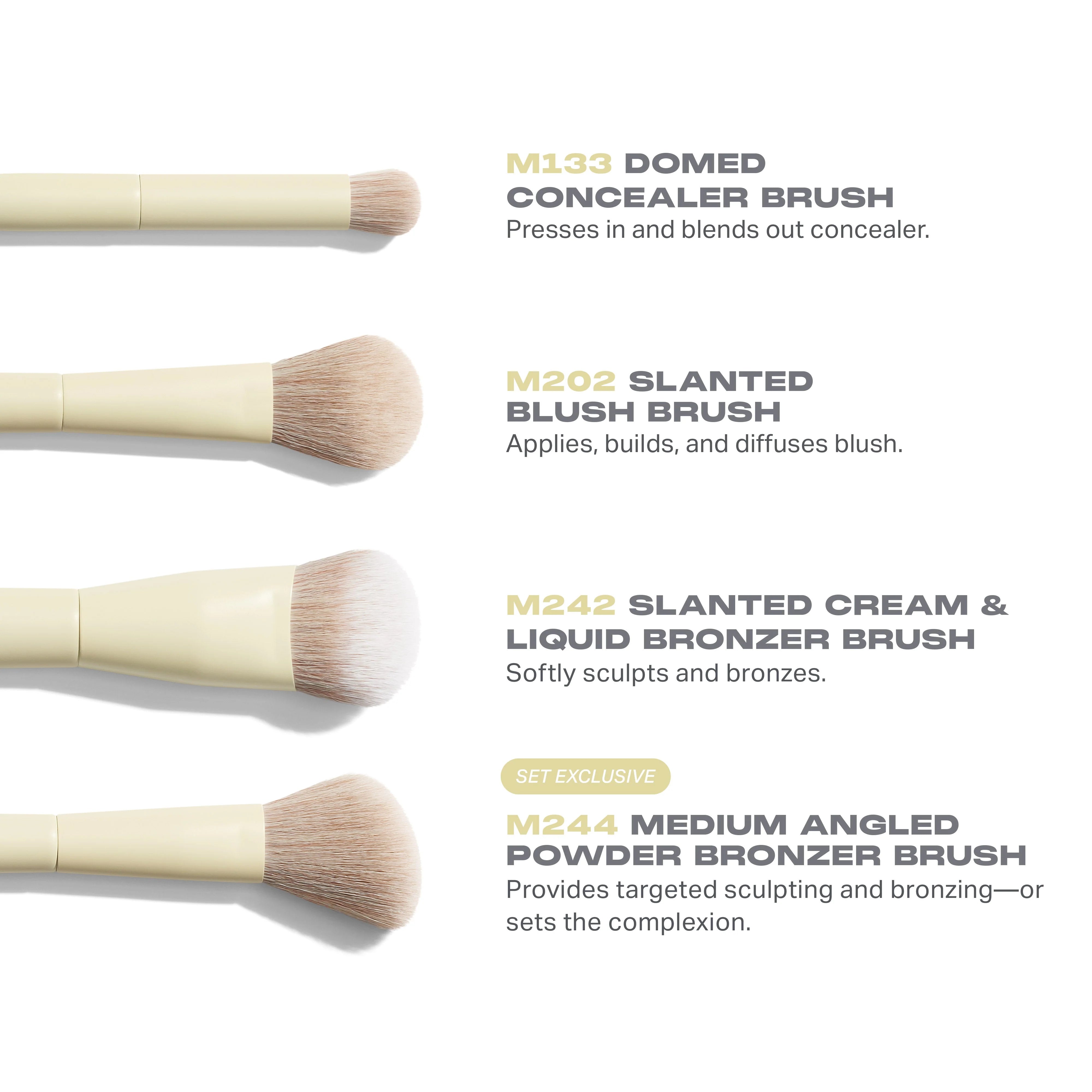 Buttery Blends 4-Piece Face Brush Set - View 2