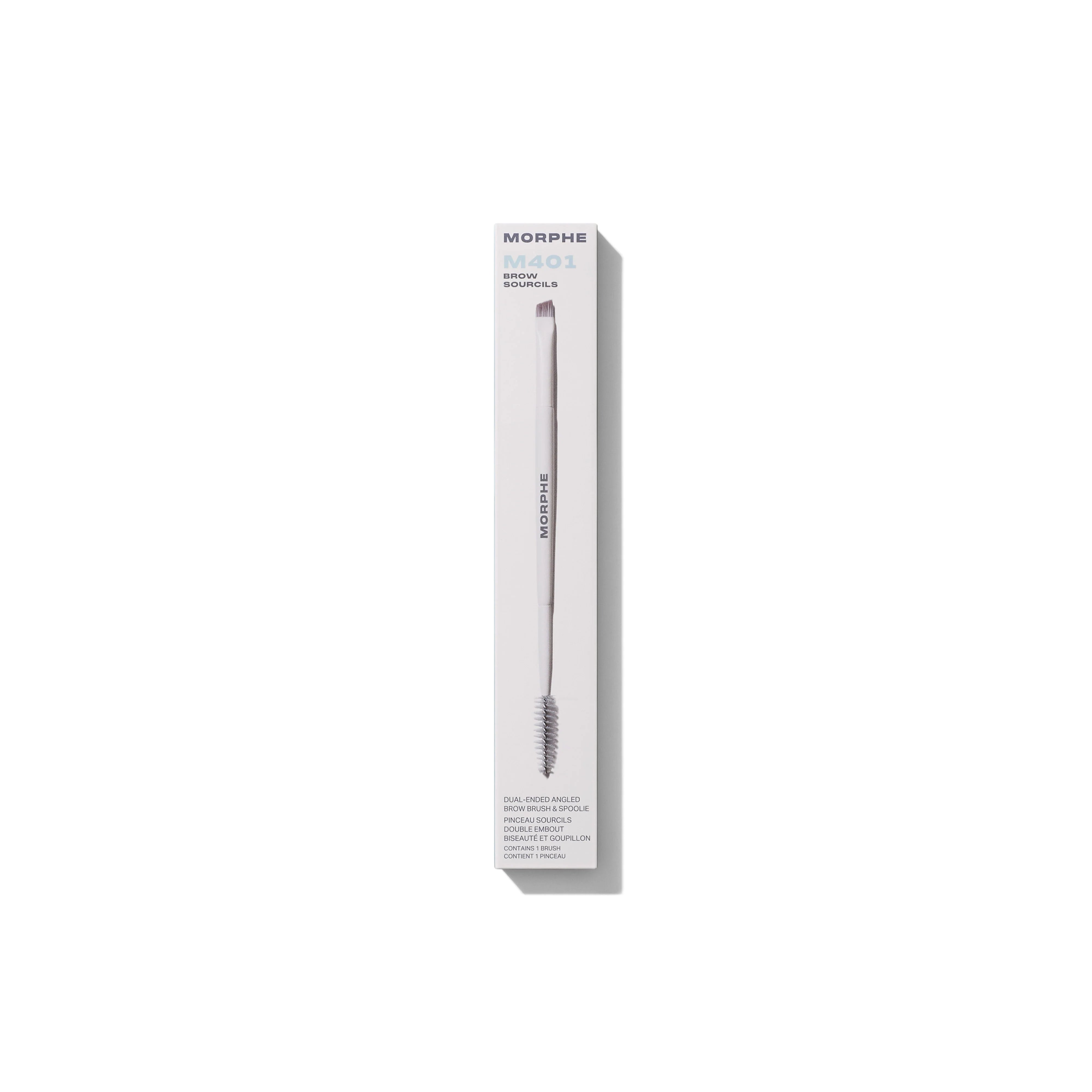 M401 Dual-Ended Angled Brow Brush & Spoolie - View 2