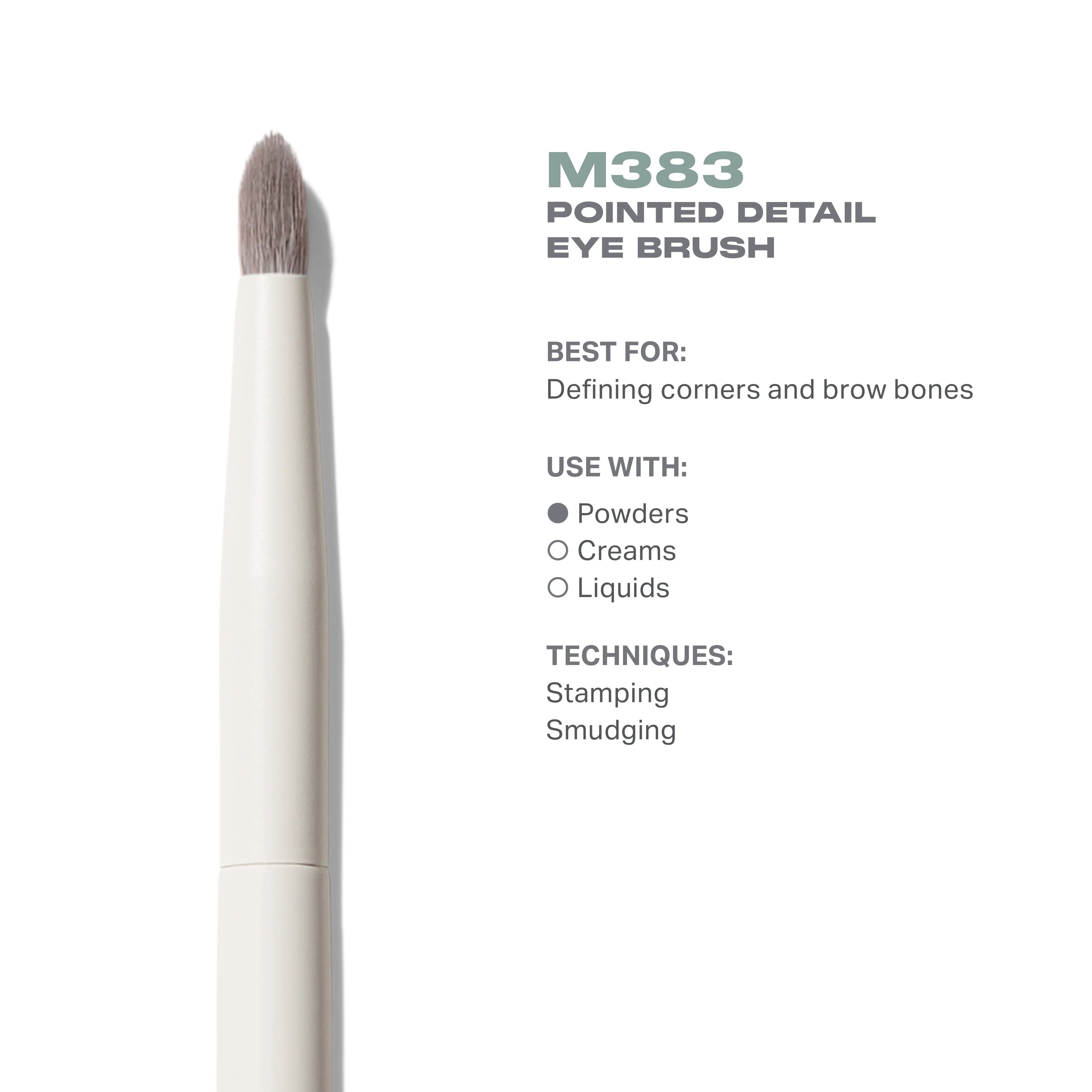 M383 Pointed Detail Eye Brush - View 3