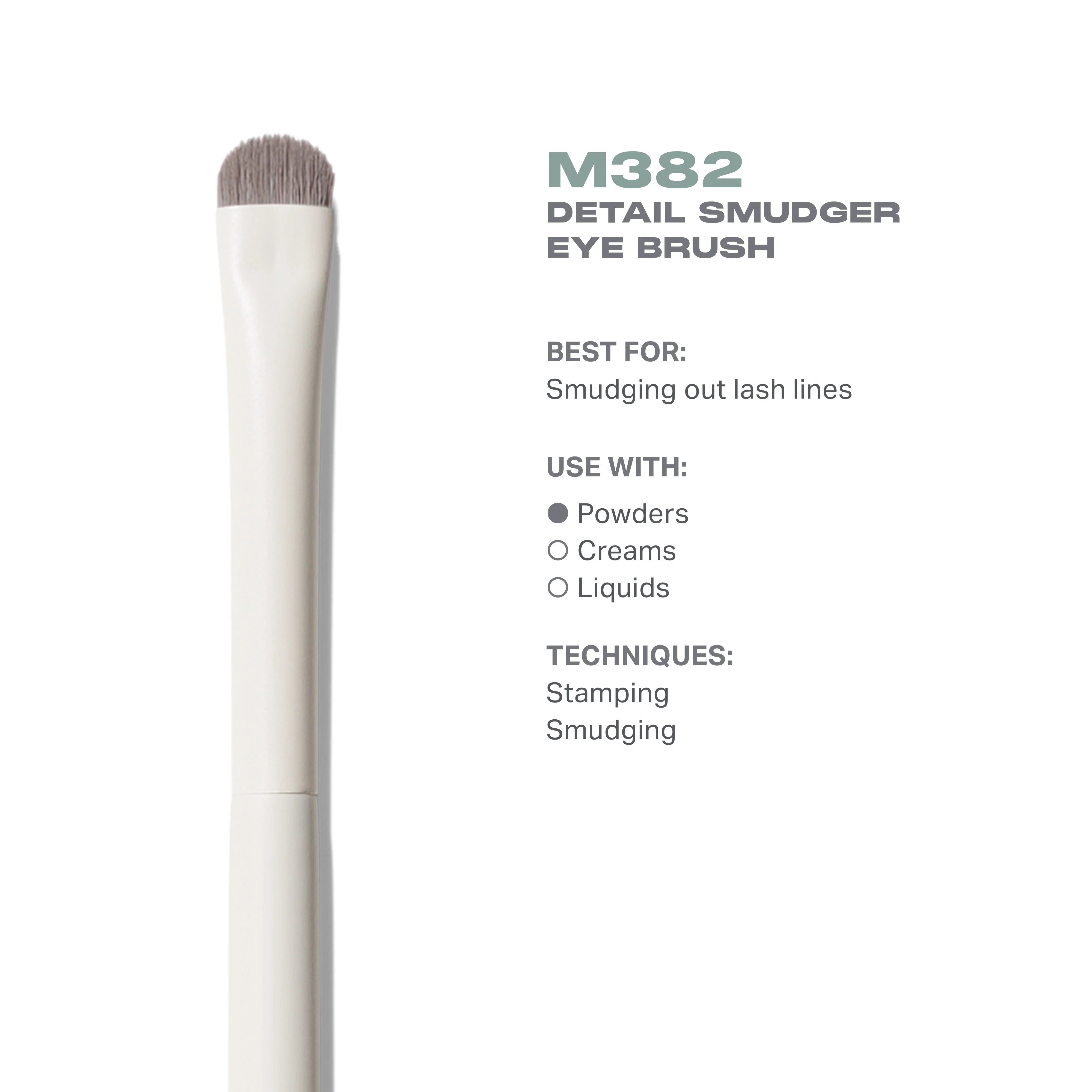 M382 Detail Smudger Eye Brush - View 3