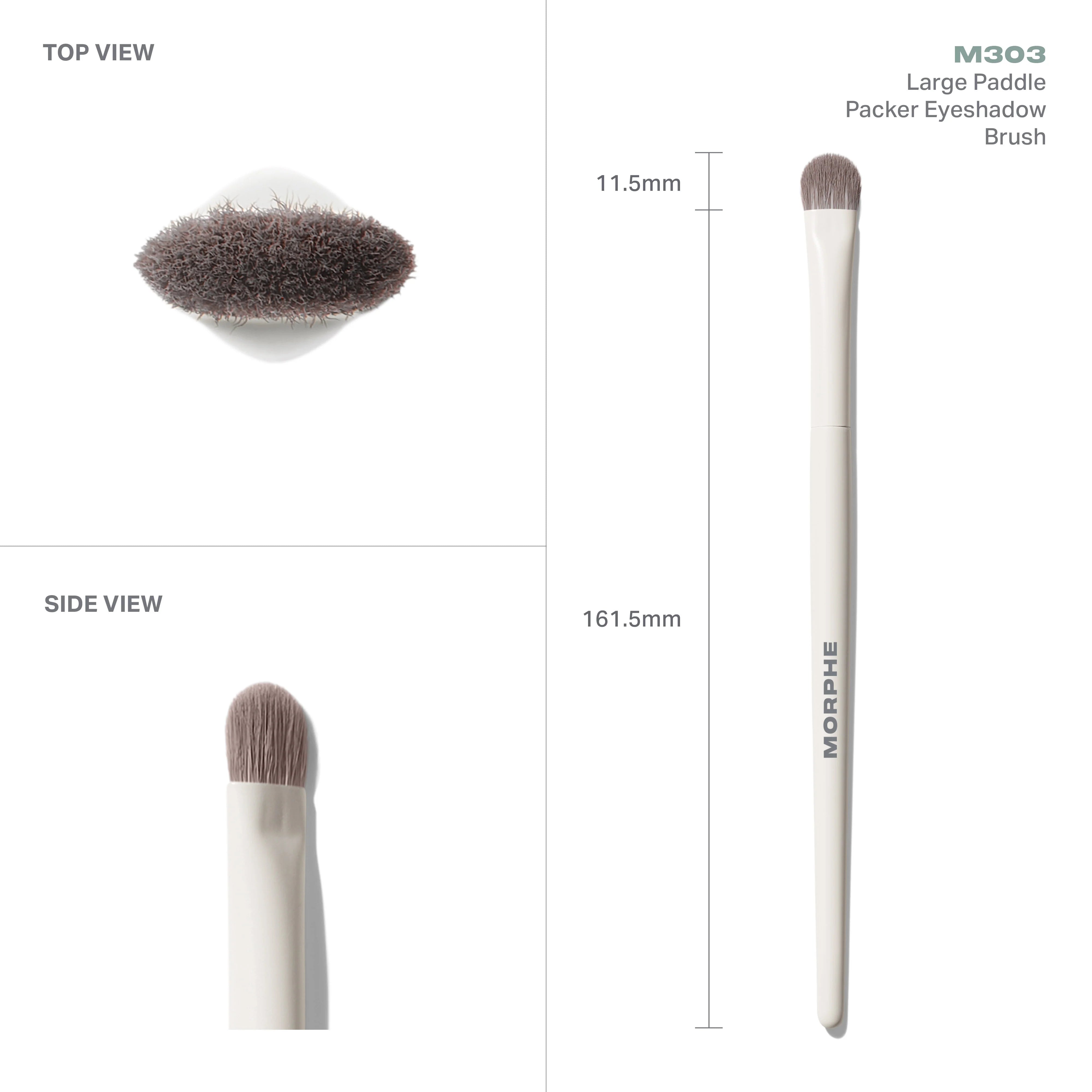 M303 Large Paddle Packer Eyeshadow Brush - View 4