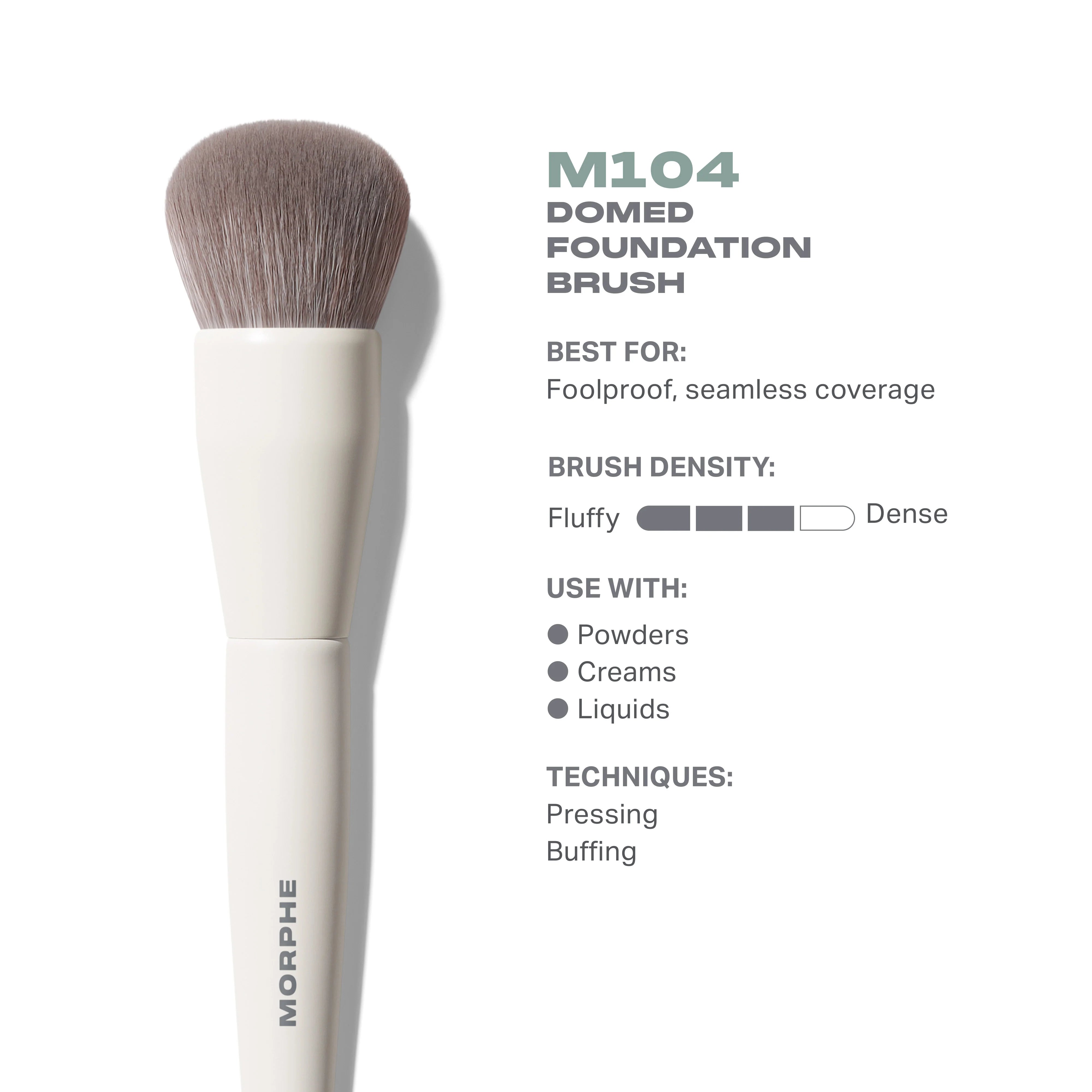 M104 Domed Foundation Brush - View 2