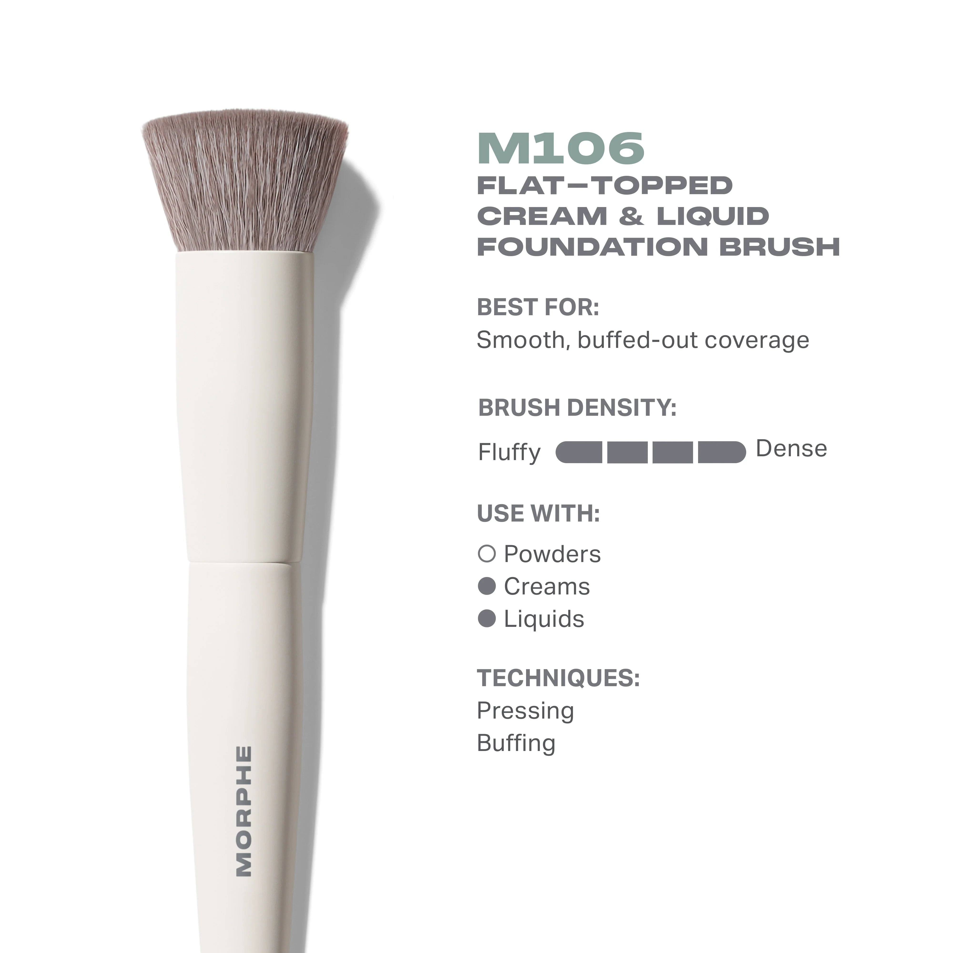 M106 Flat-Topped Foundation Brush - View 3