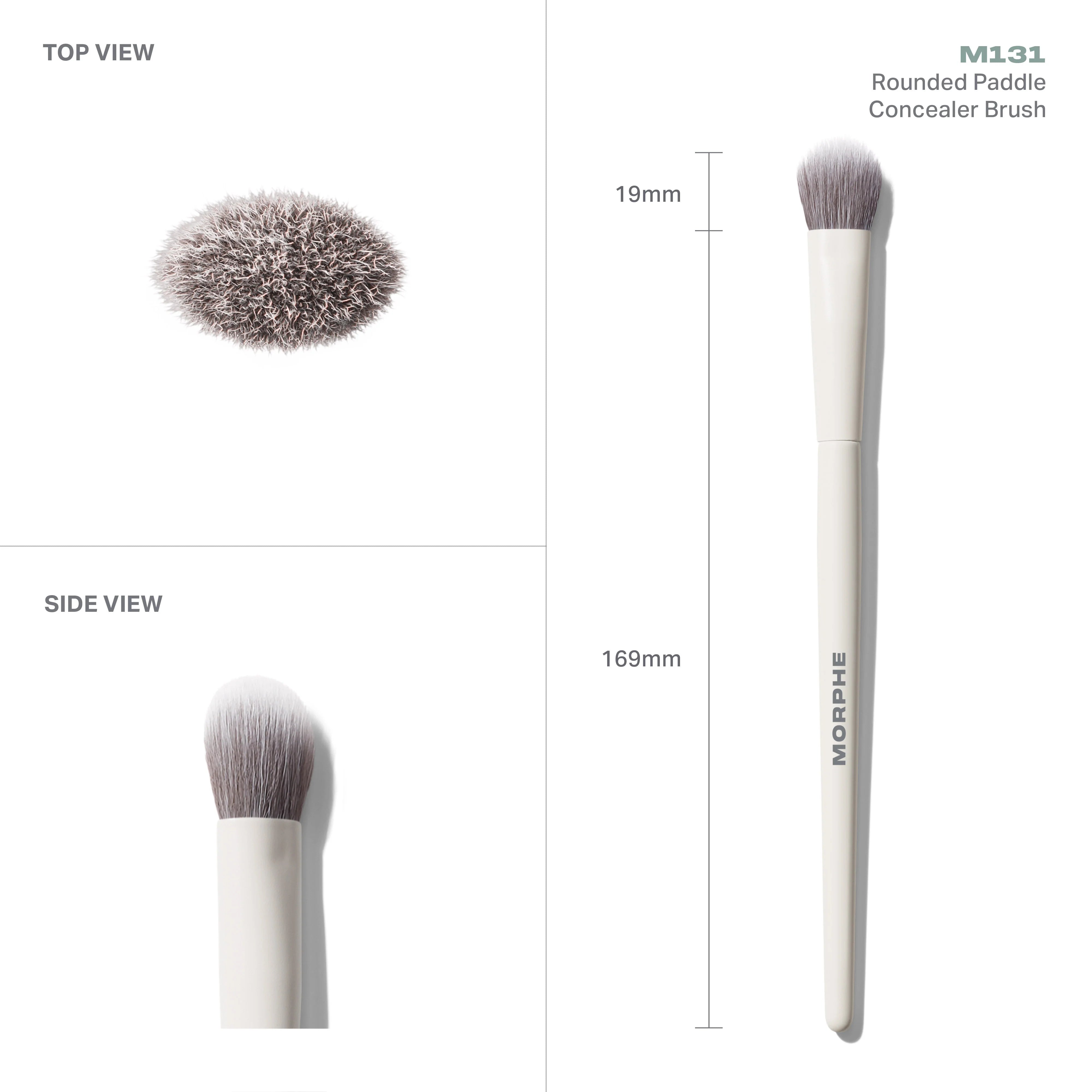 M131 Rounded Paddle Concealer Brush - View 4