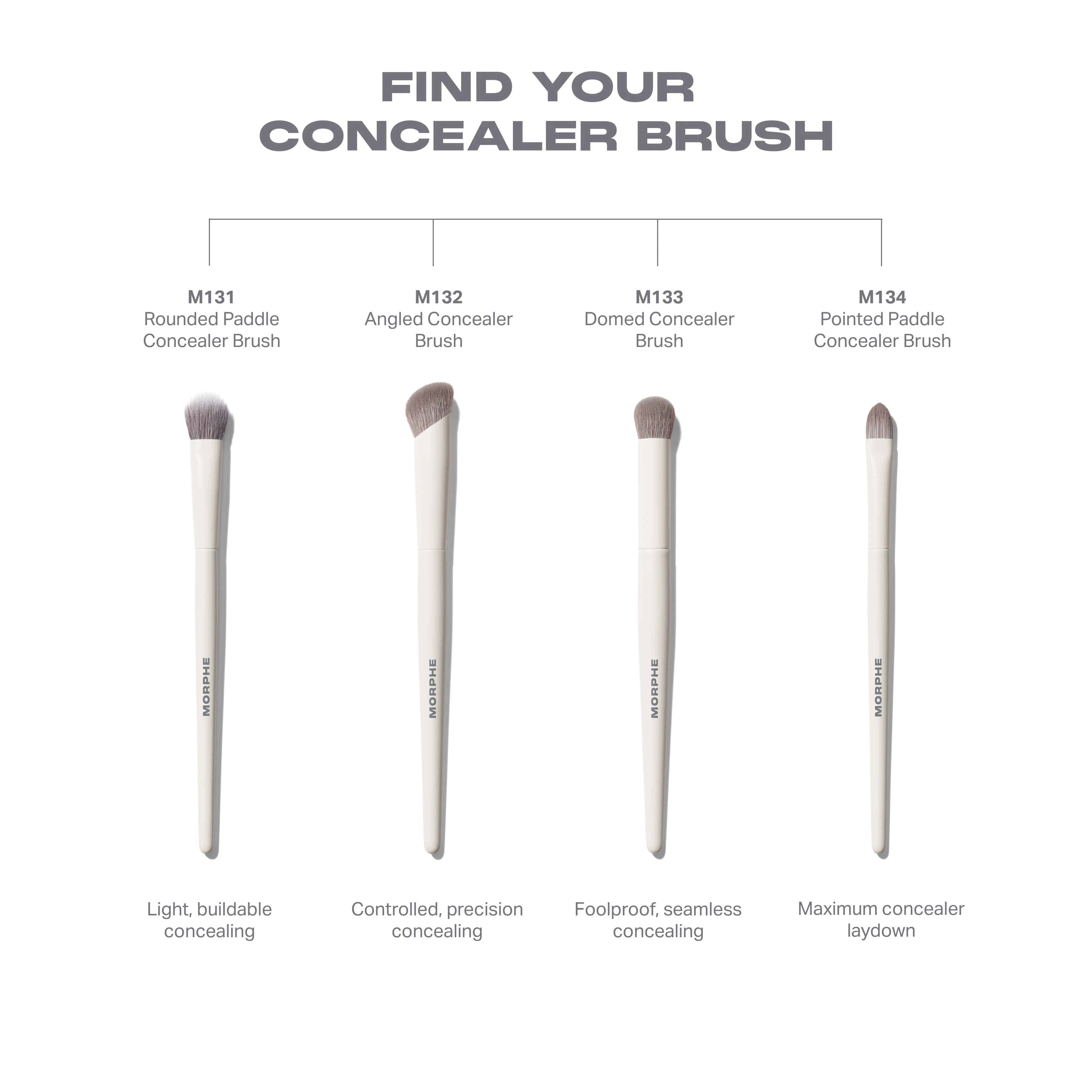 M131 Rounded Paddle Concealer Brush - View 5