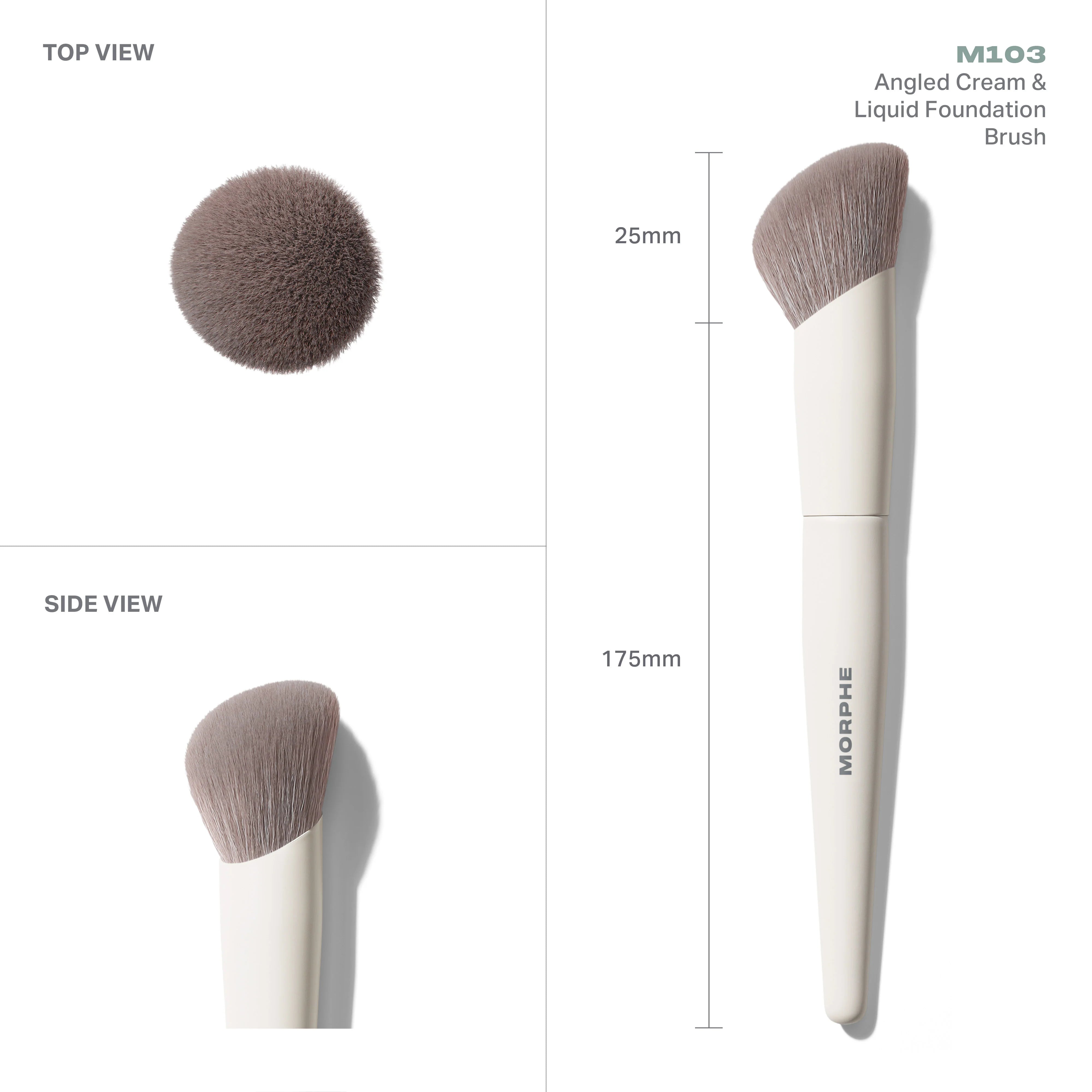 M103 Angled Cream & Liquid Foundation Brush - View 3