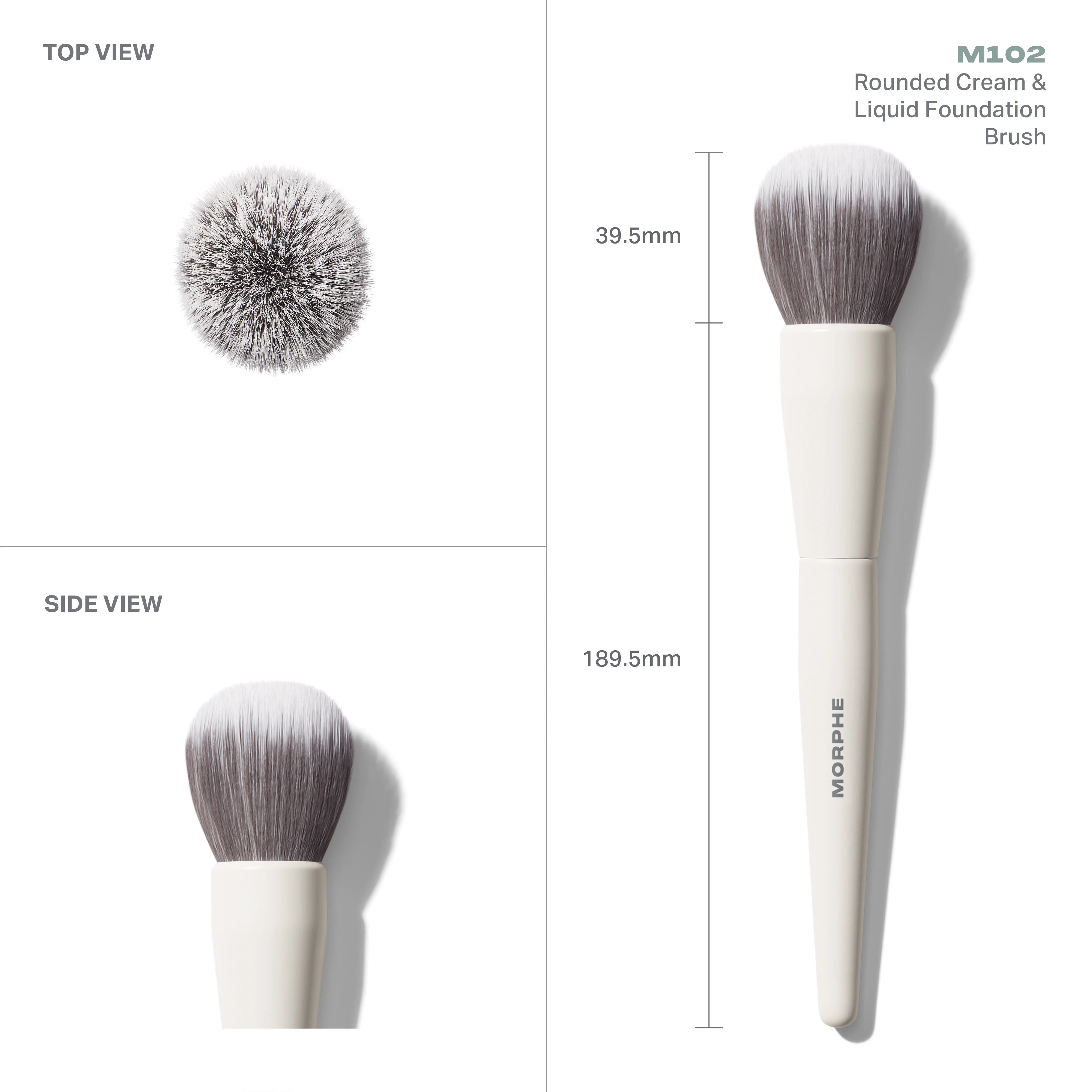 M102 Rounded Cream & Liquid Foundation Brush - View 3