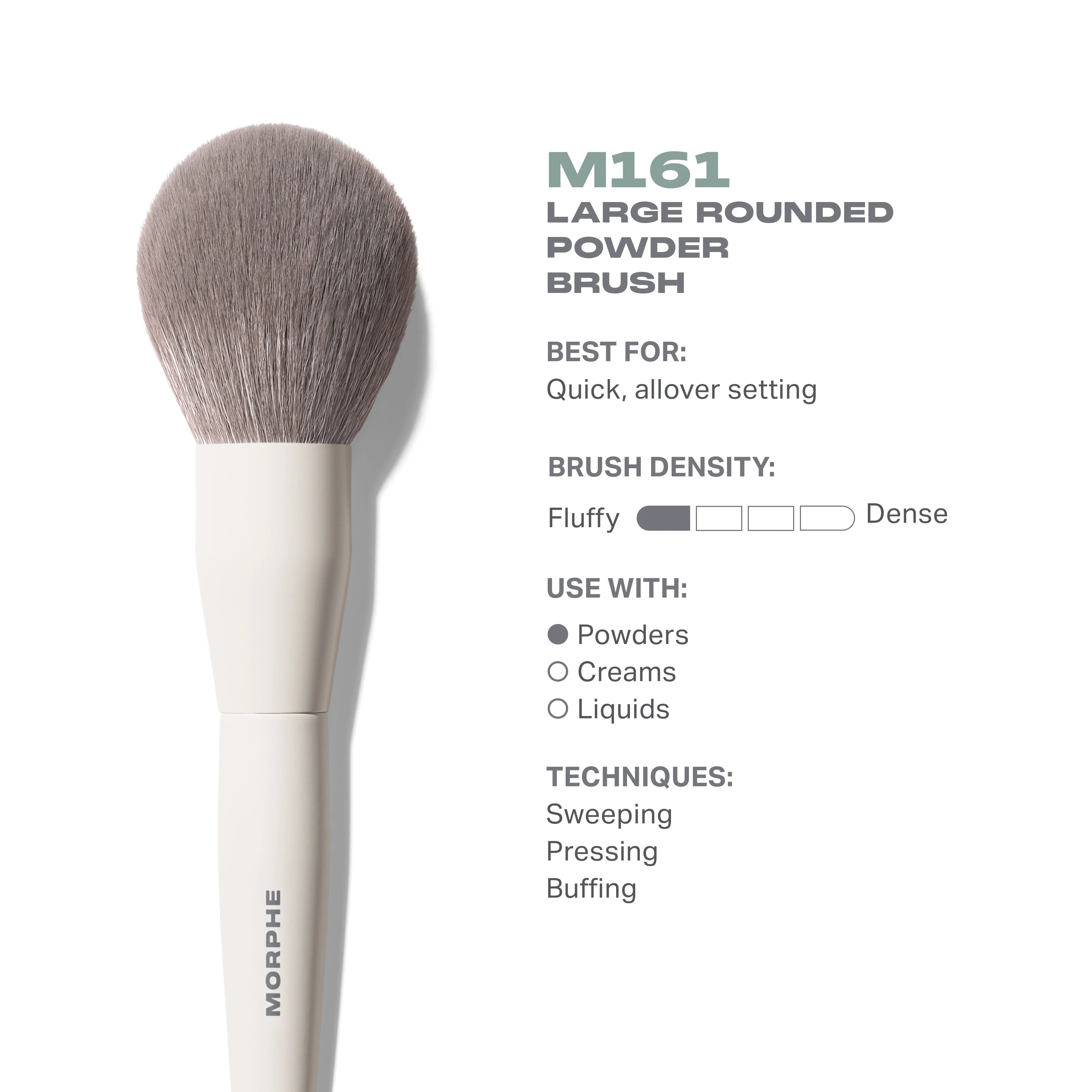 M161 Large Rounded Powder Brush - View 3