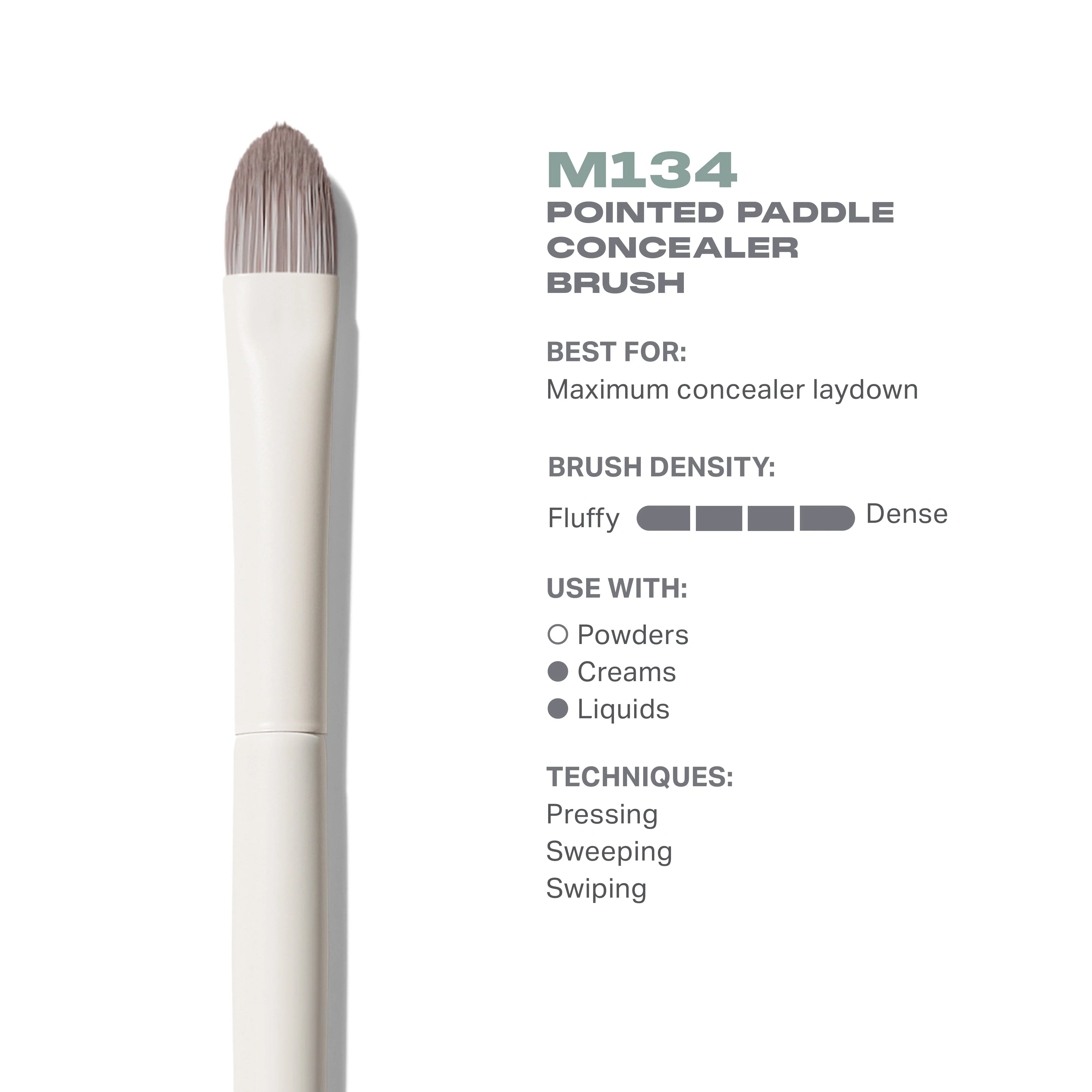 M134 Pointed Paddle Concealer Brush - View 3