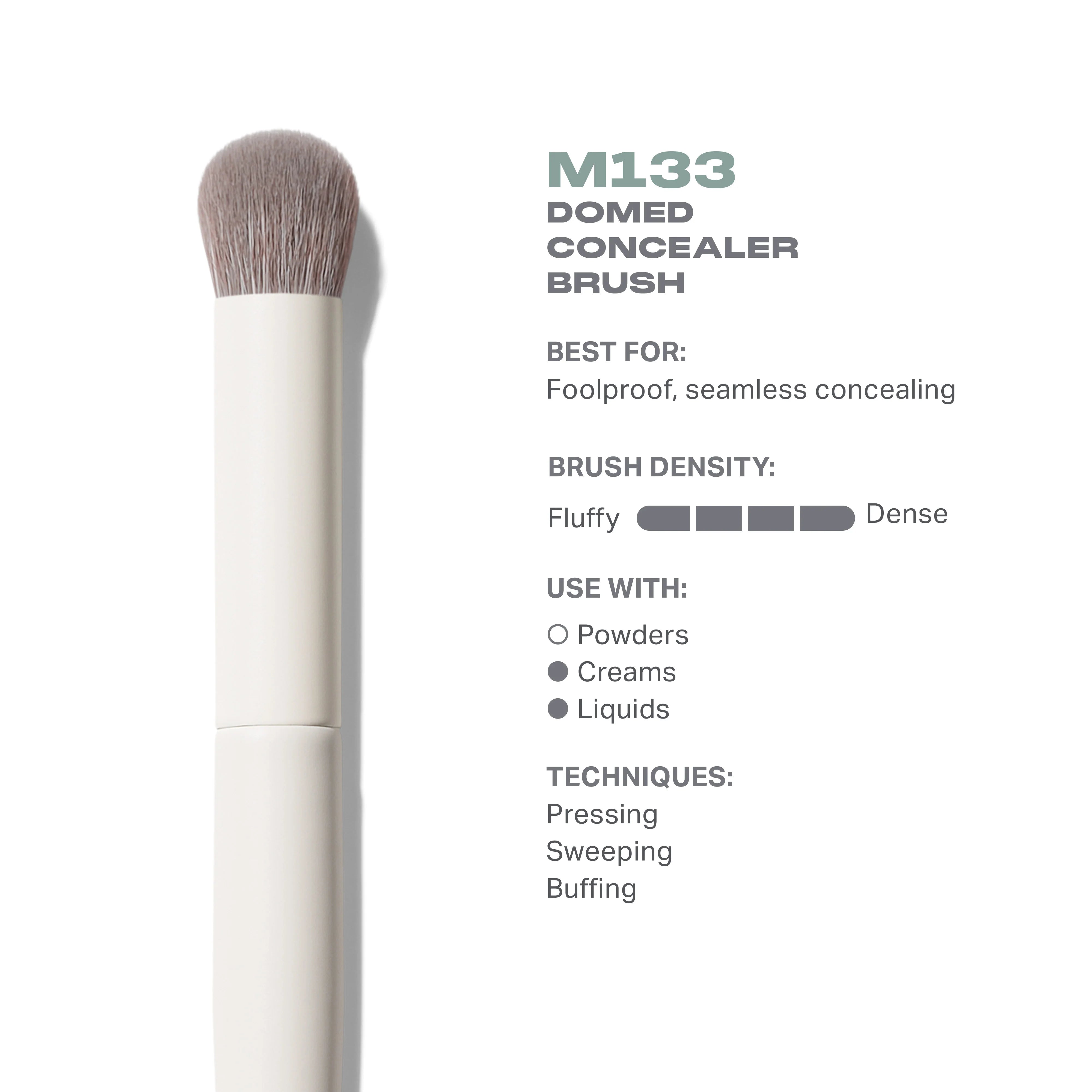 M133 Domed Concealer Brush - View 3