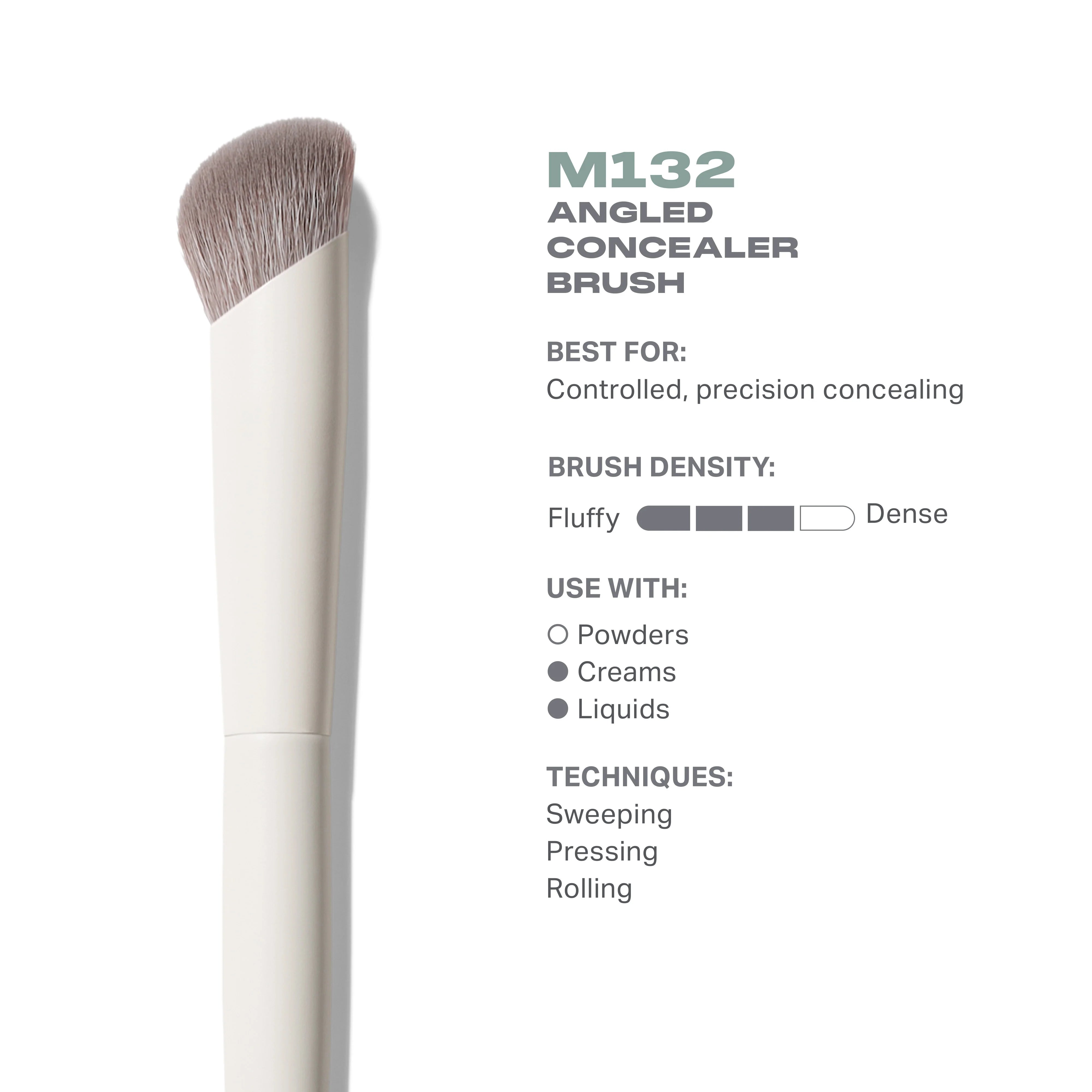 M132 Angled Concealer Brush - View 3