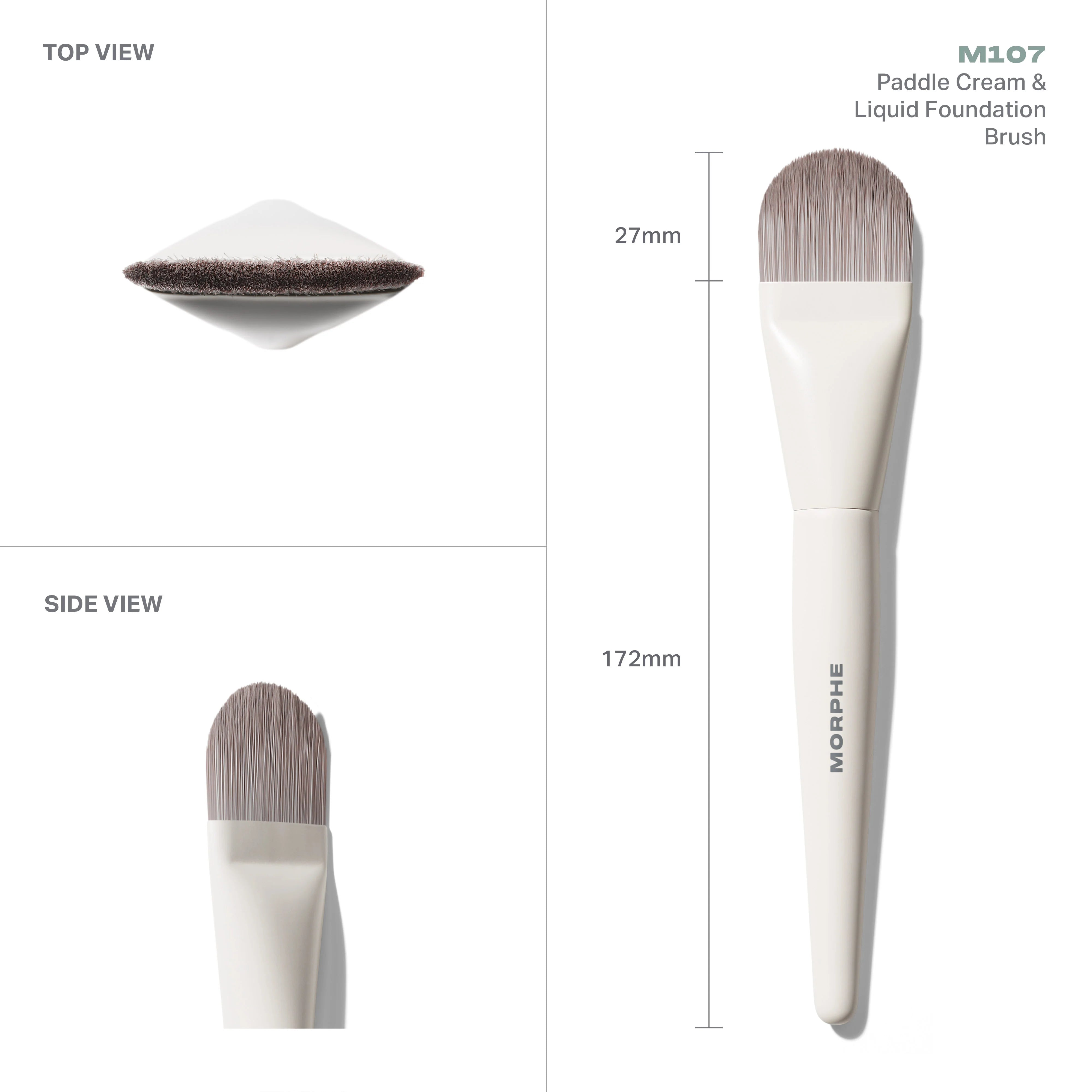 M107 Paddle Cream & Liquid Foundation Brush - View 3