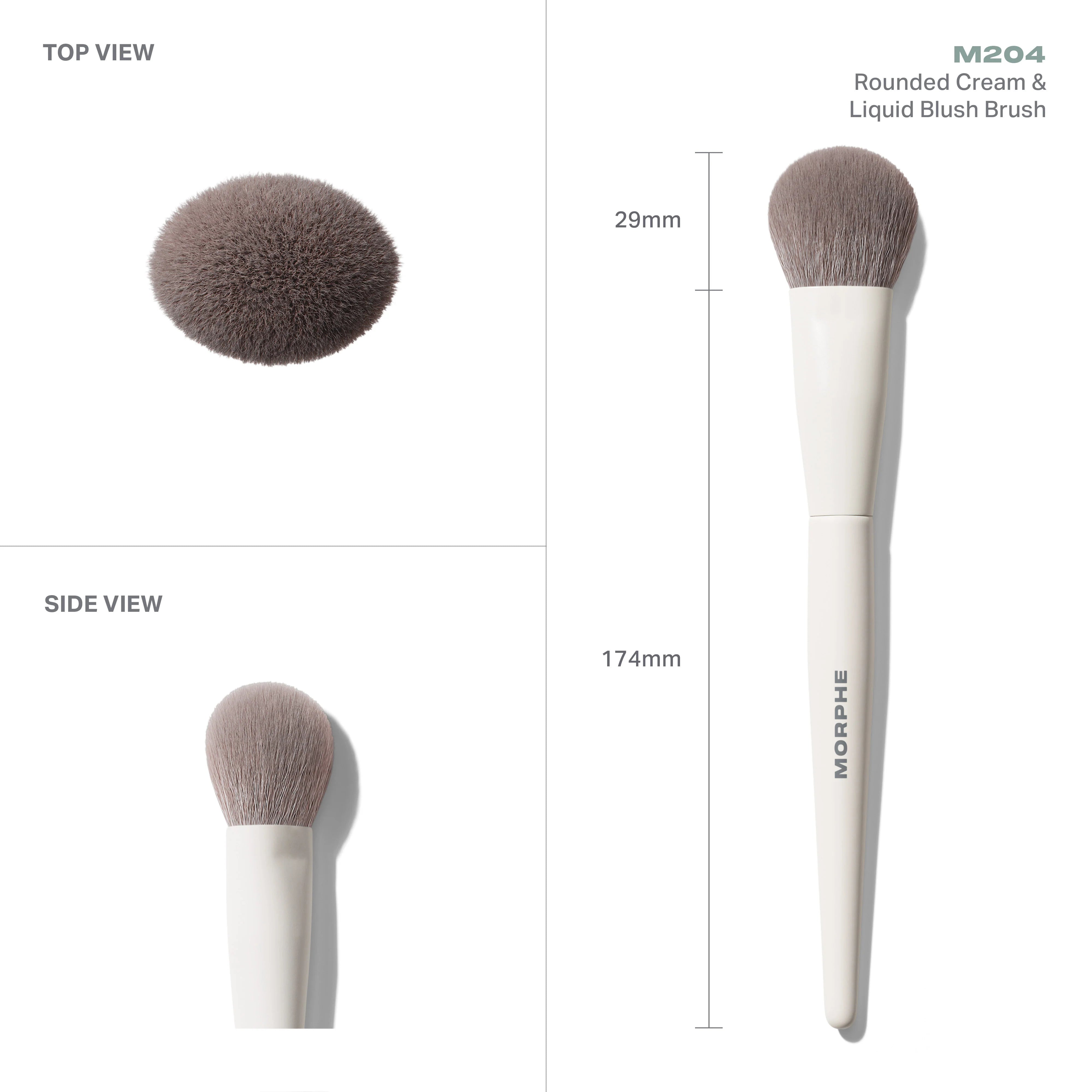 M204 Rounded Cream & Liquid Blush Brush - View 4
