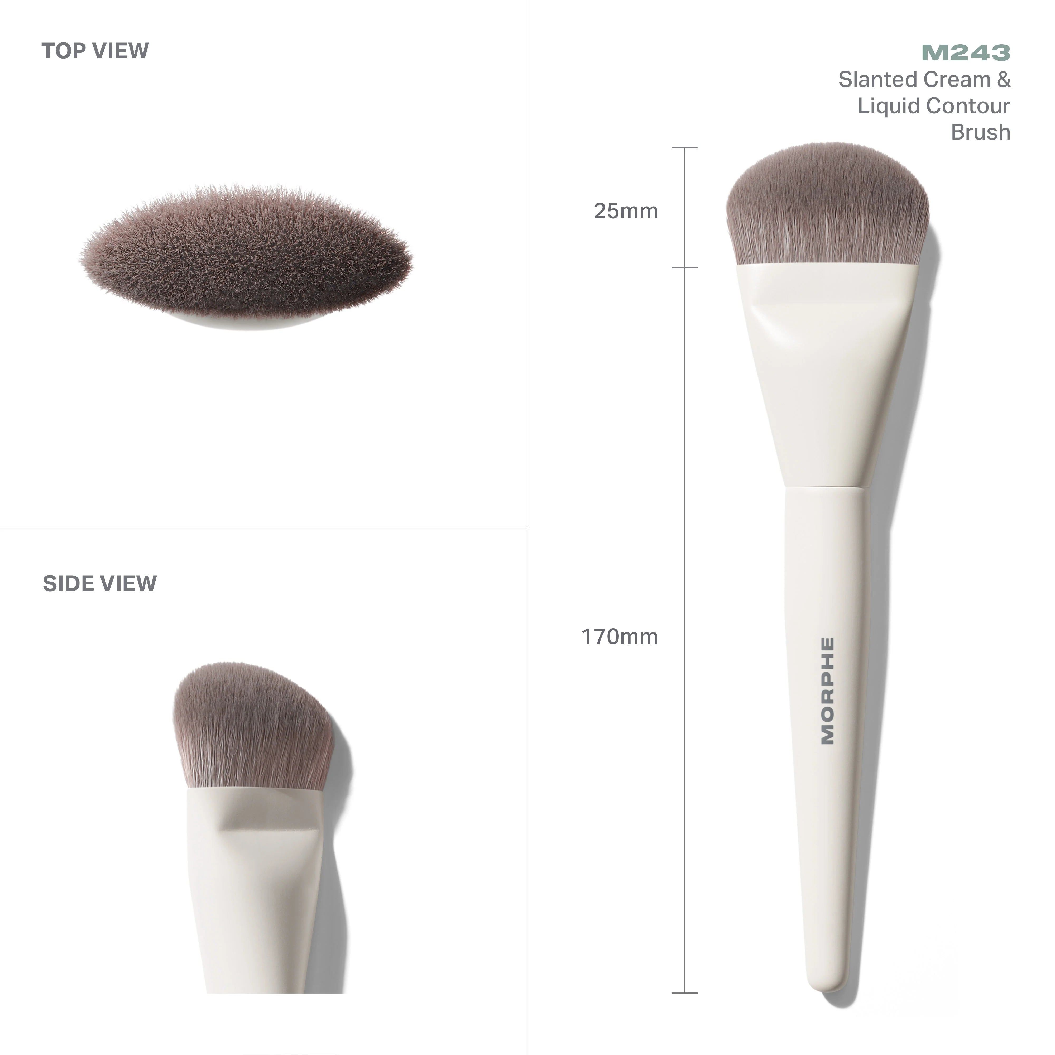 M243 Slanted Cream & Liquid Contour Brush - View 4