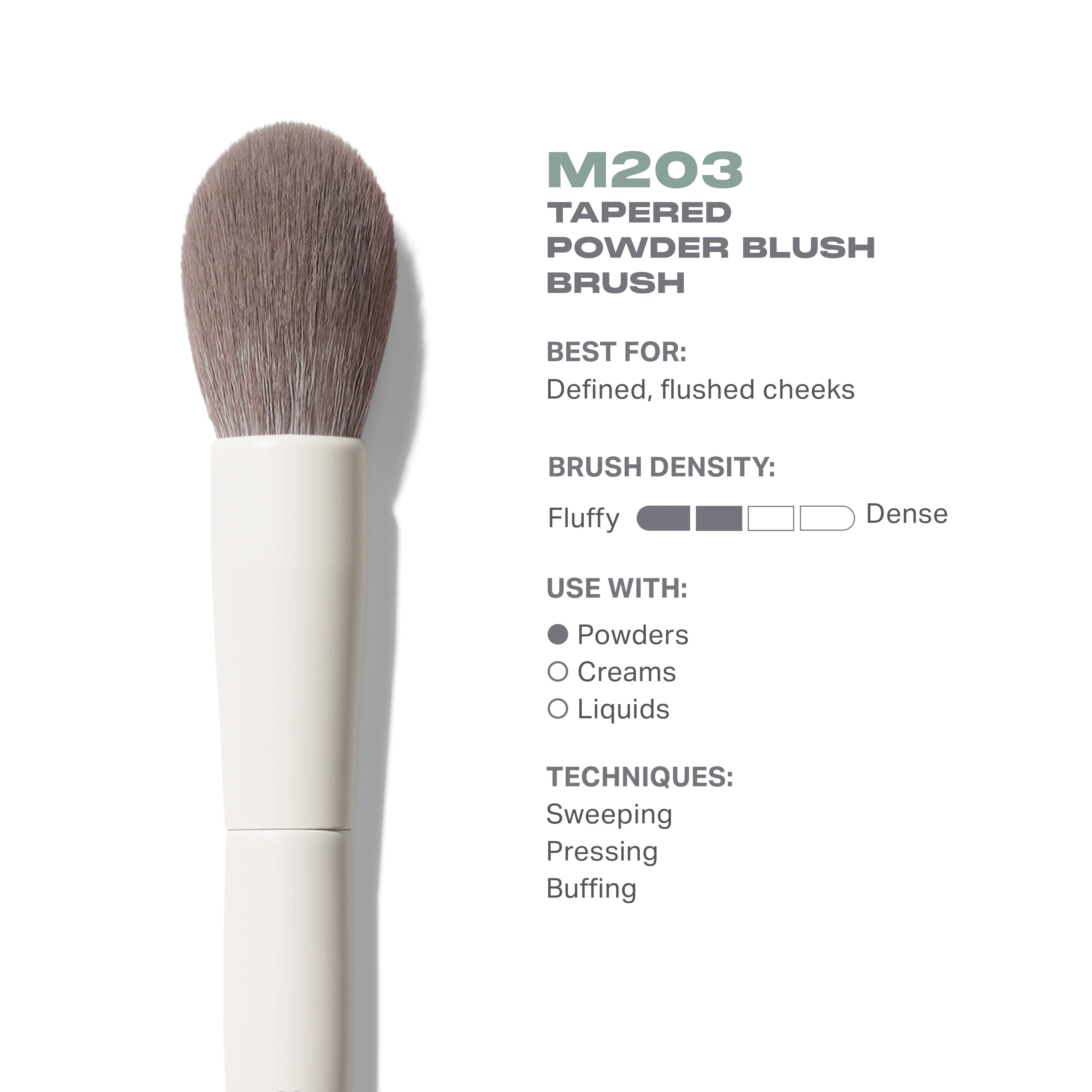 M203 Tapered Powder Blush Brush - View 3