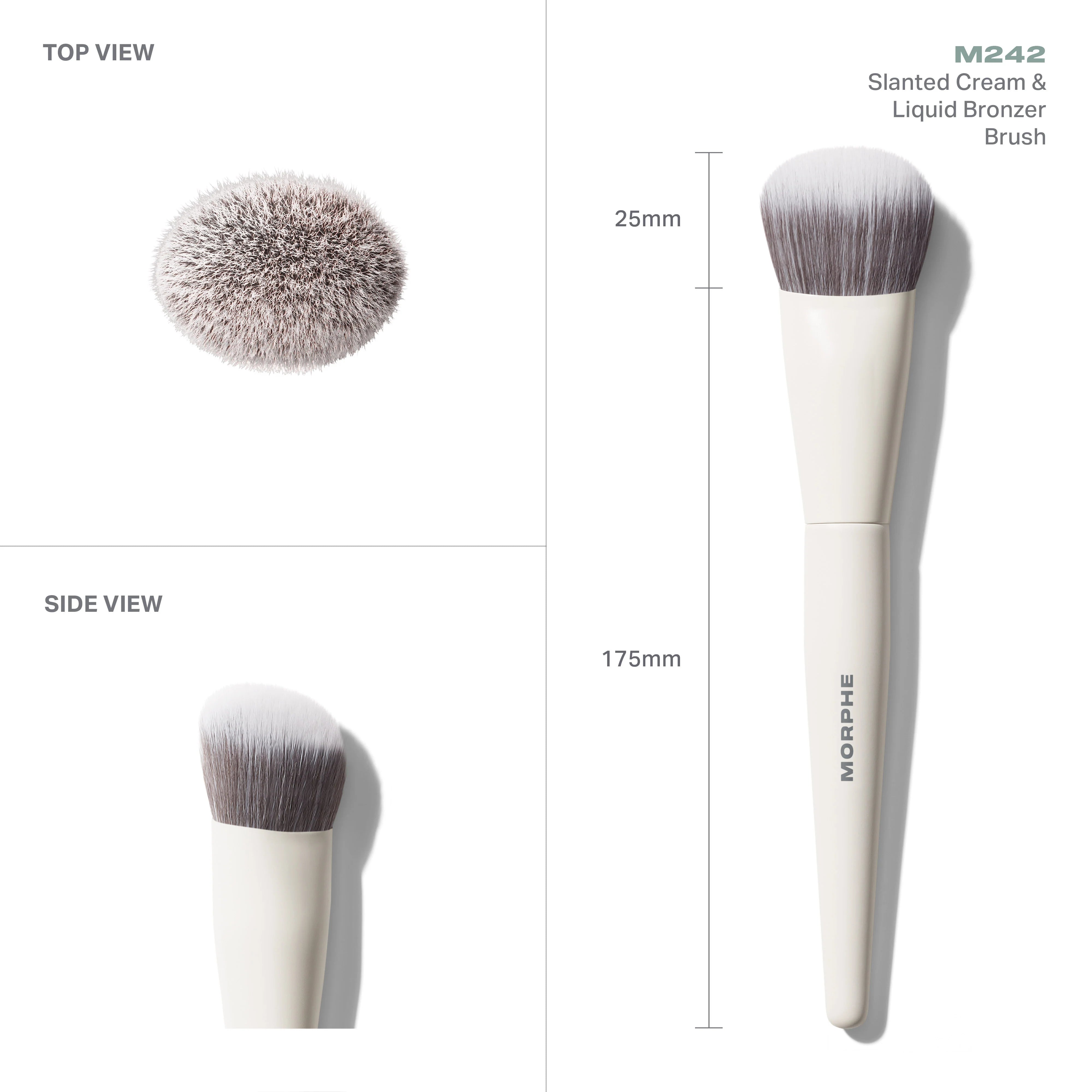 M242 Slanted Cream & Liquid Bronzer Brush - View 4