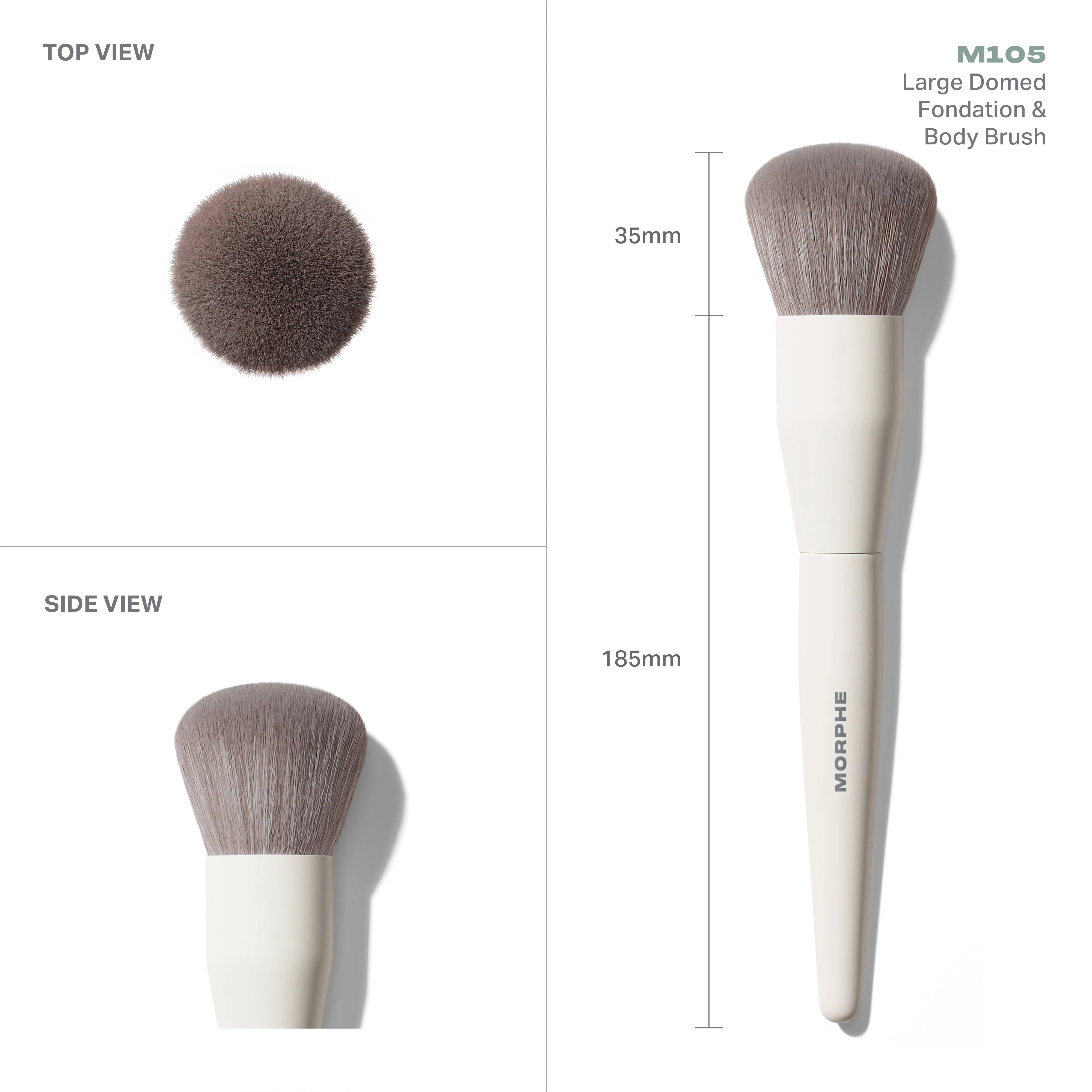 M105 Large Domed Foundation & Body Brush - View 3