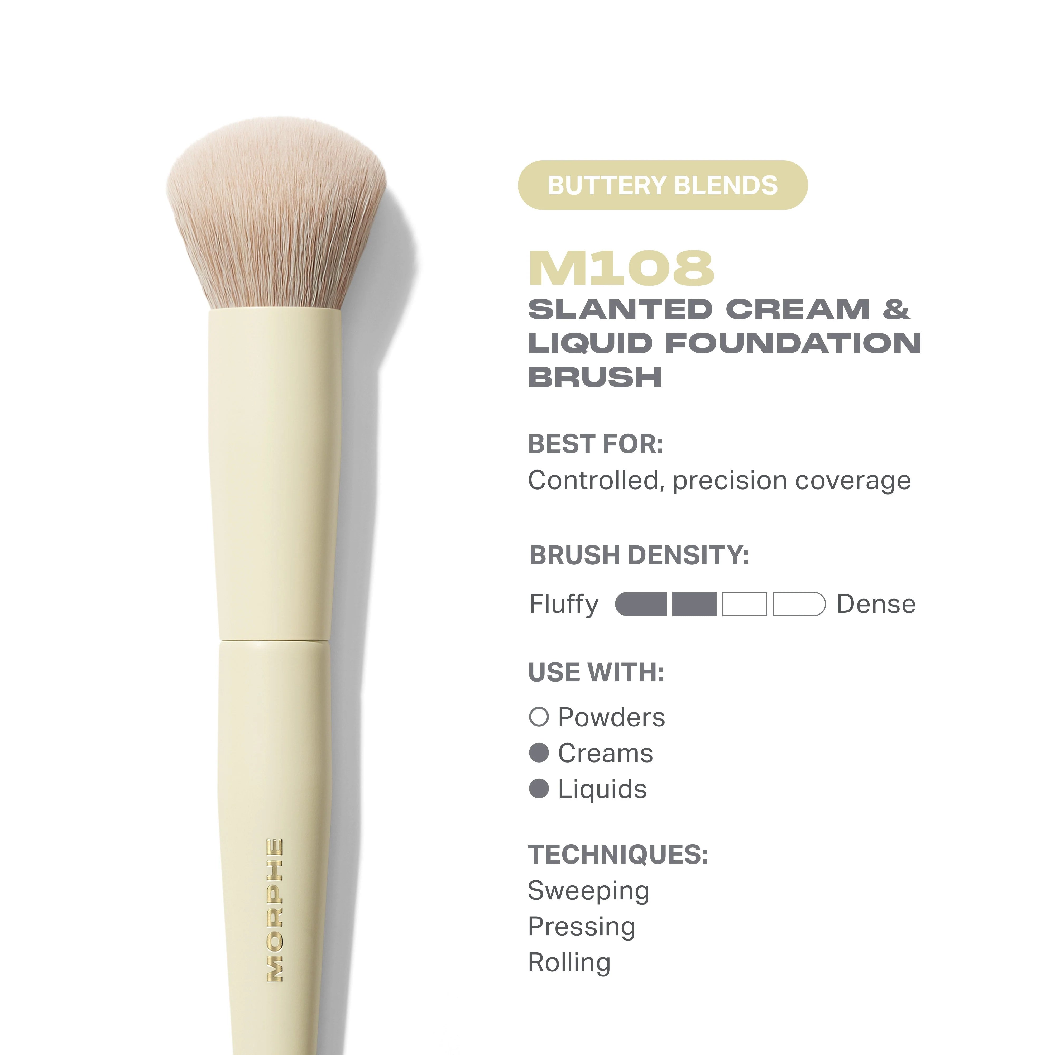 Buttery Blends M108 Slanted Foundation Brush - View 2