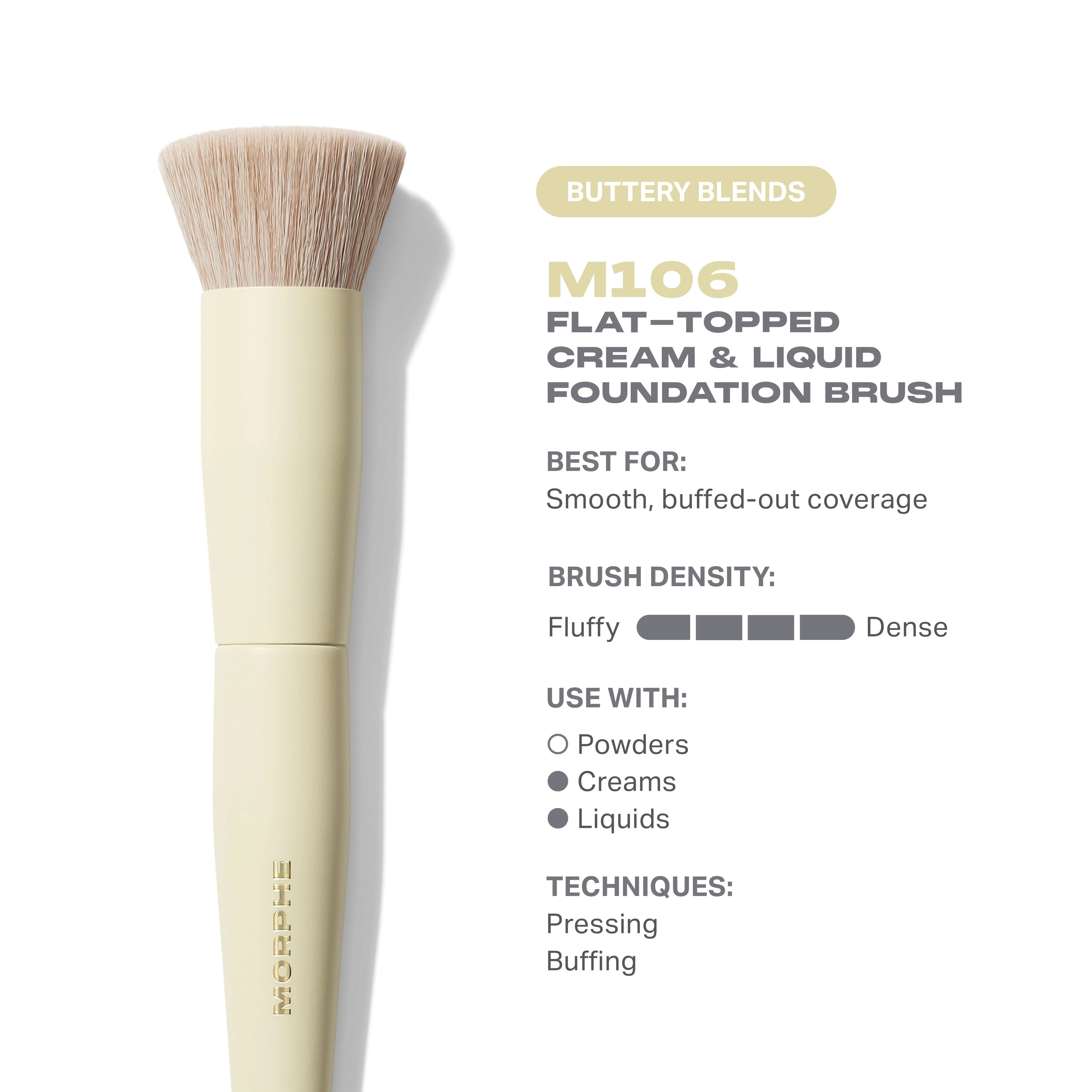 Buttery Blends M106 Flat-Topped Foundation Brush - View 2