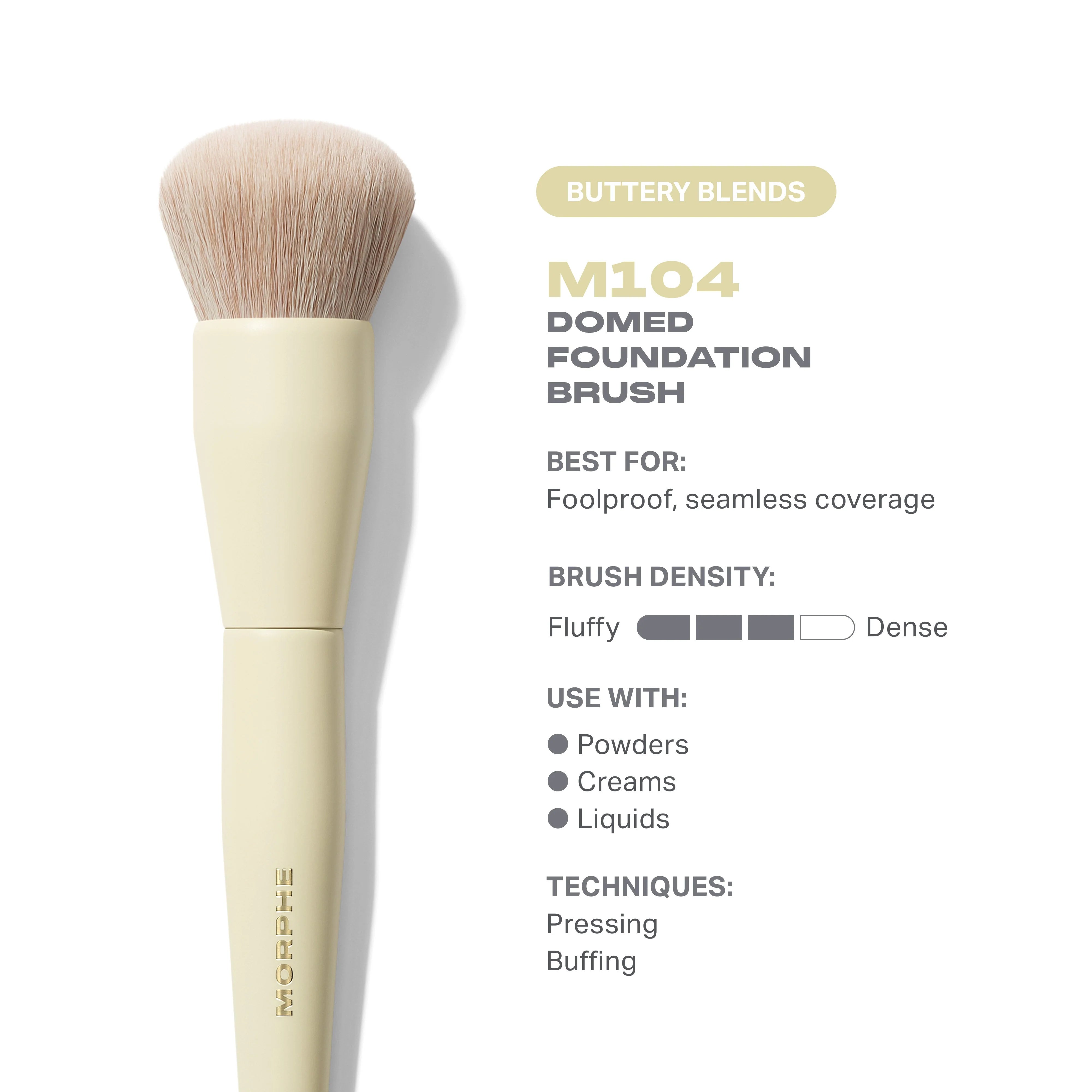 Buttery Blends M104 Domed Foundation Brush - View 2