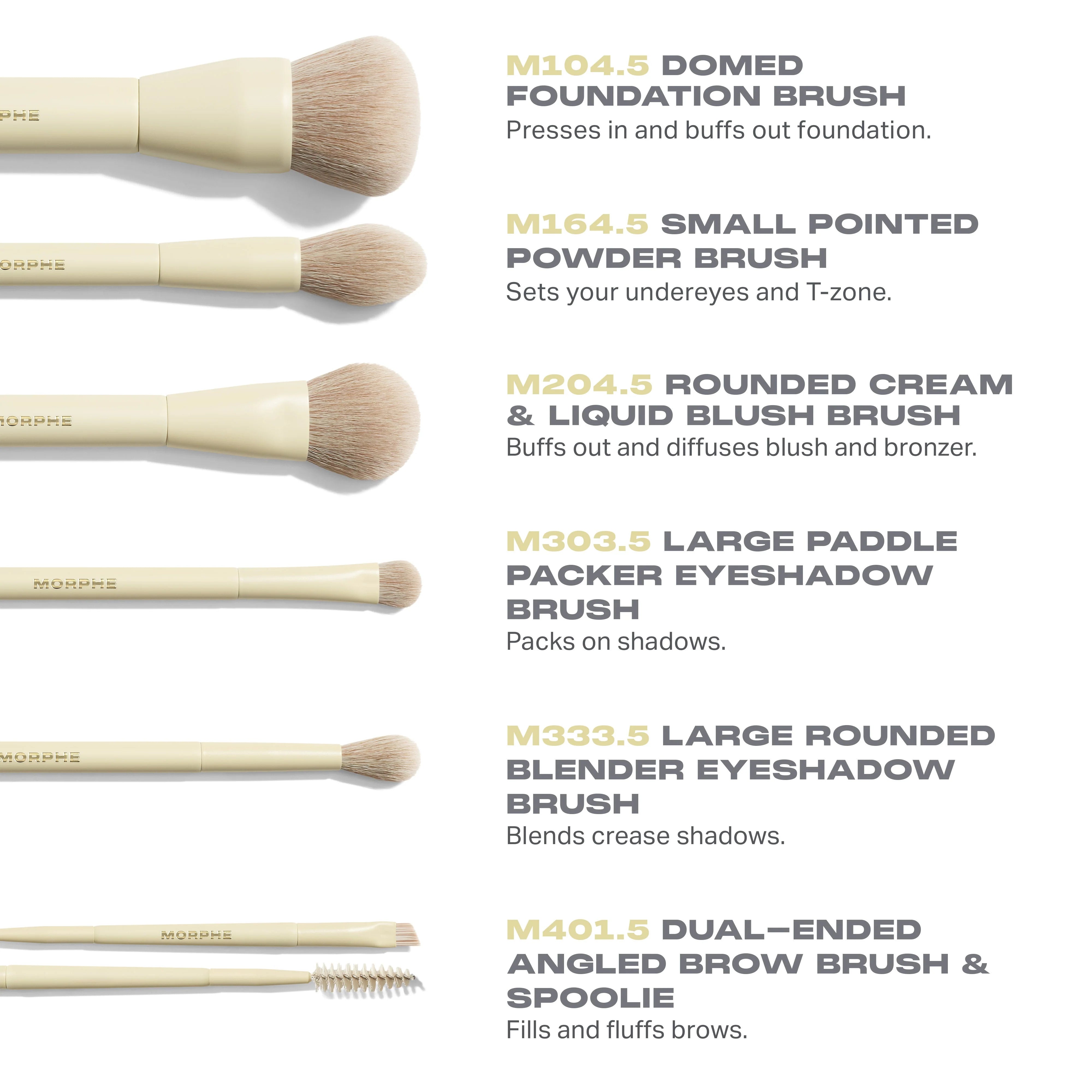 Buttery Blends 6-Piece Travel Brush Set - View 2