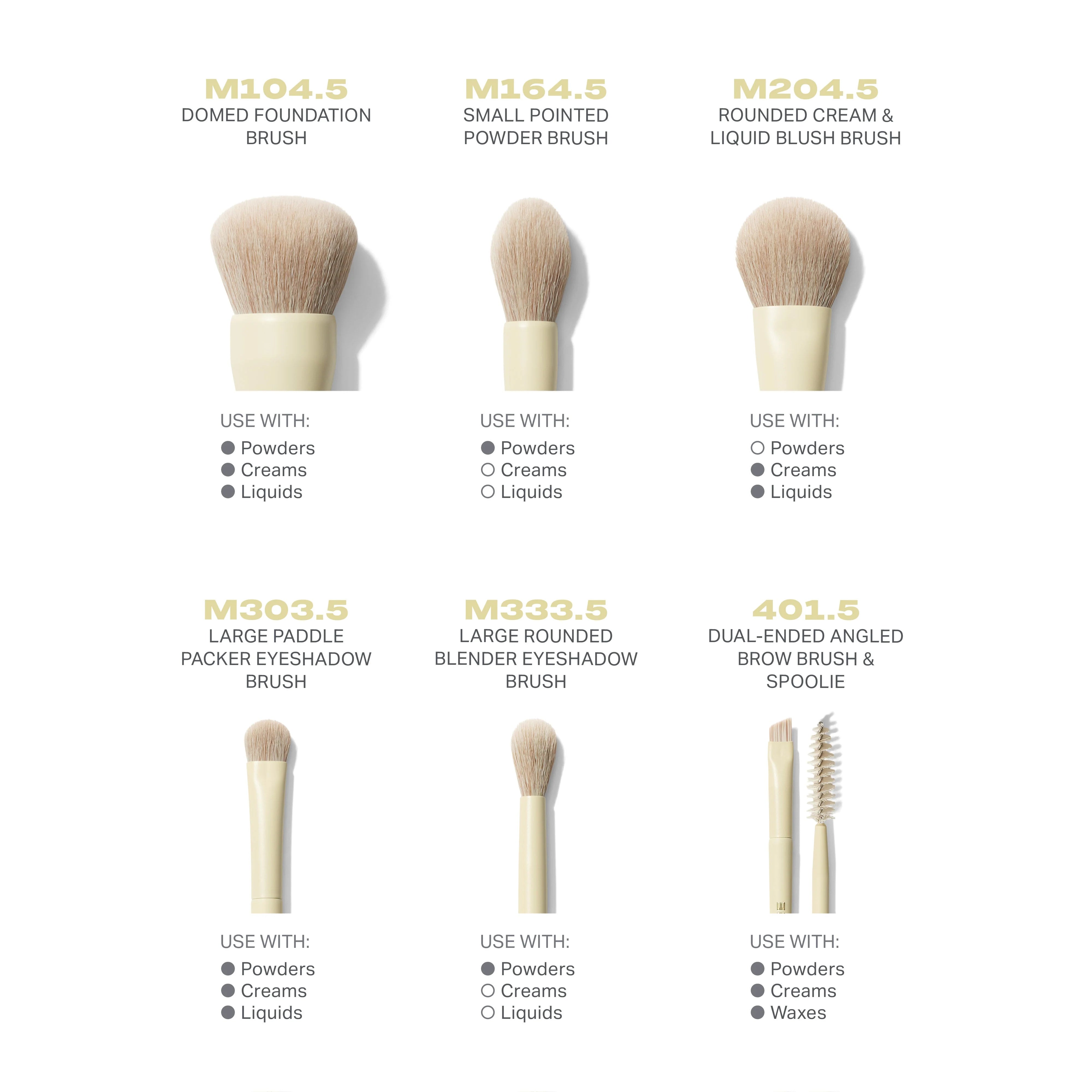 Buttery Blends 6-Piece Travel Brush Set - View 3